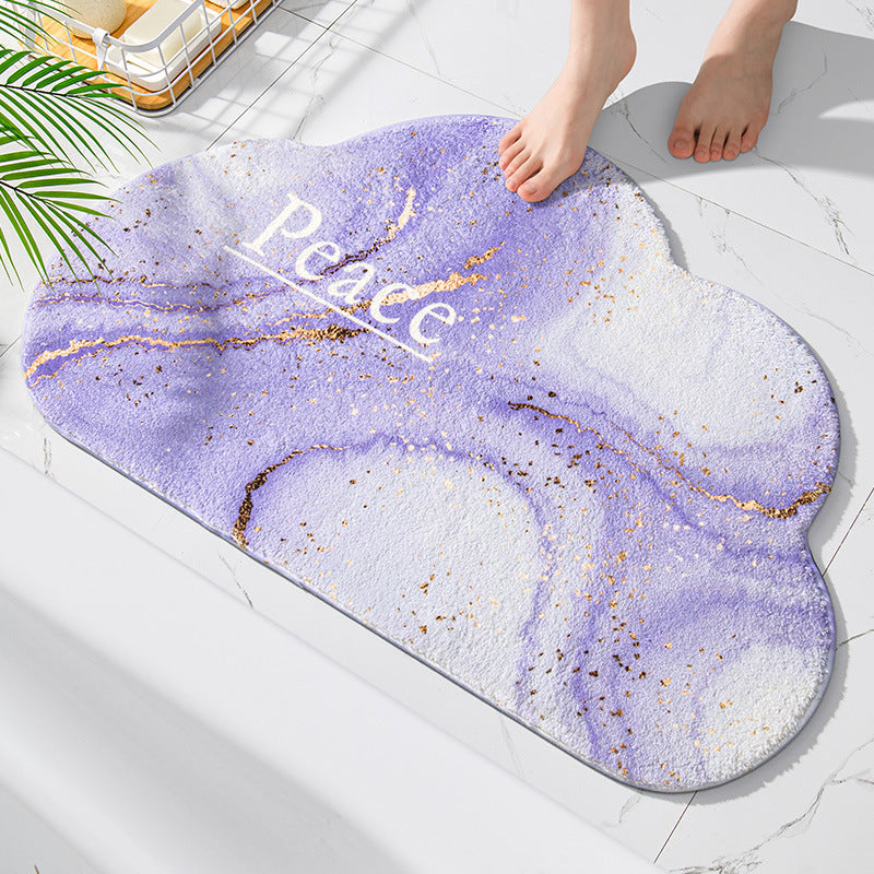 Plush Cloud Shaped Bath Mat Bowlift