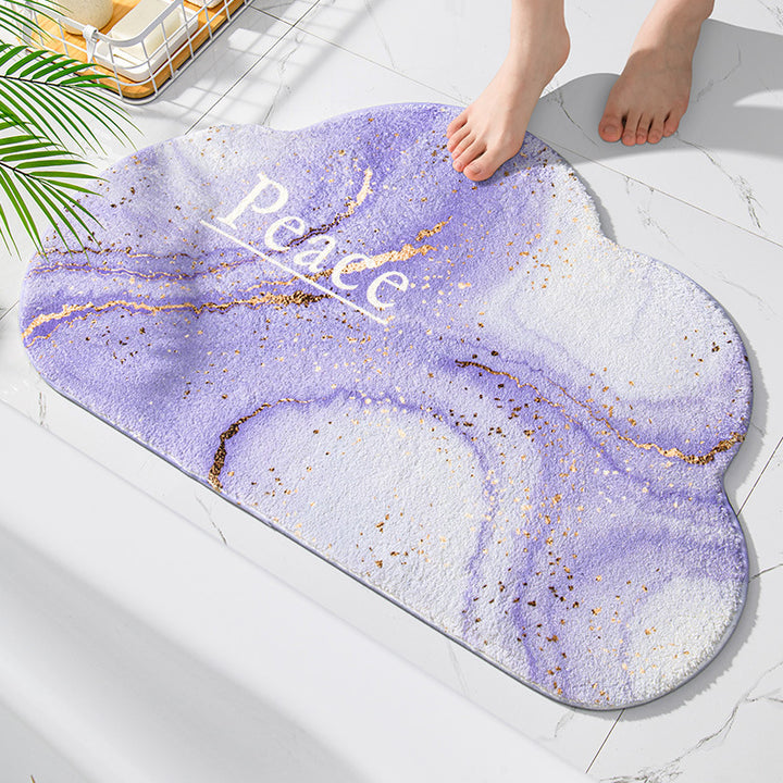 Plush Cloud Shaped Bath Mat Bowlift