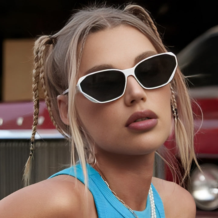 Women trendy polygonal sunglasses Bowlift