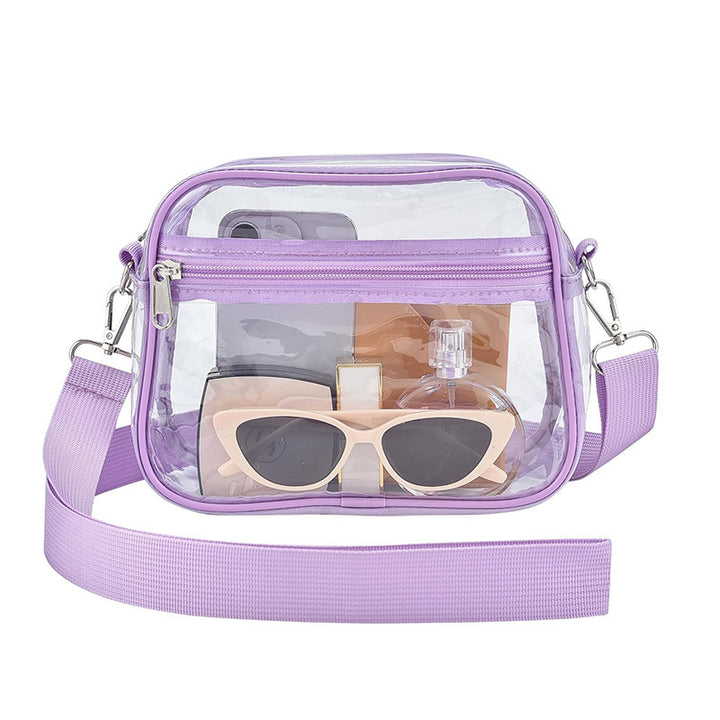 Transparent shoulder bag with versatile compartments Bowlift