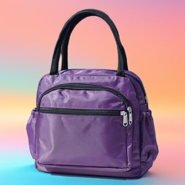 Cat Print Multi-Pocket Tote Bag Bowlift