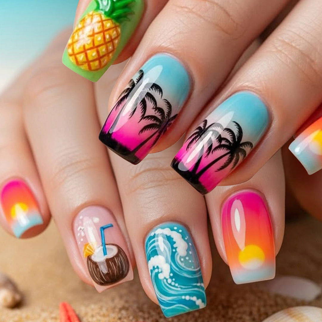 Tropical Paradise Nail Art Set Bowlift