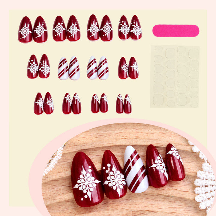 Elegant Christmas Nail Art Set Bowlift