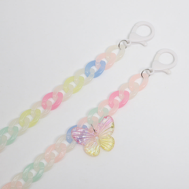 Decorative Butterfly Eyewear Chain Bowlift