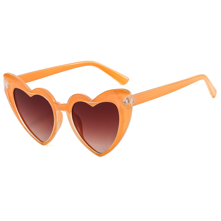 Women's fashionable heart sunglasses with UV protection Bowlift