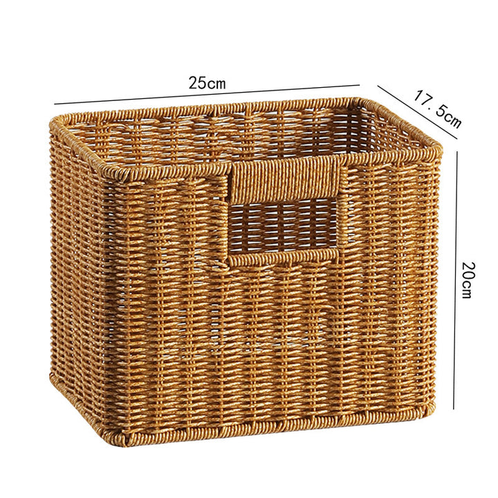Handcrafted Wicker Storage Tray Bowlift