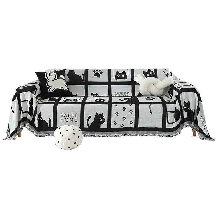 Artistic Cotton Throw Blanket