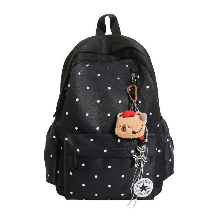 Polka Dot Embellished Backpack Bowlift
