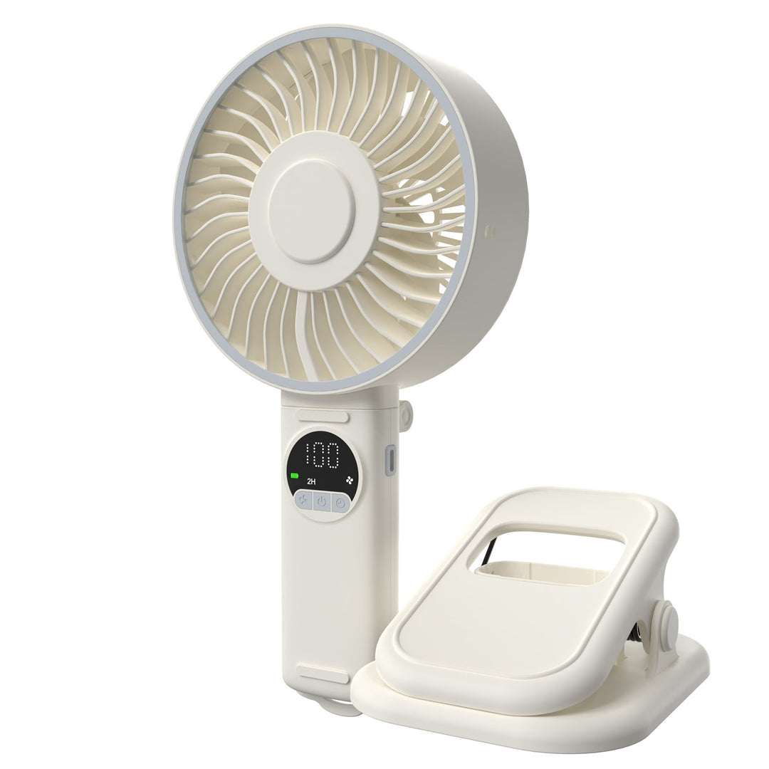 Unisex Compact Rechargeable High-Velocity Hand Fan Bowlift