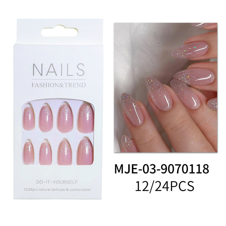 Elegant DIY Glittering Press-On Nail Set Bowlift
