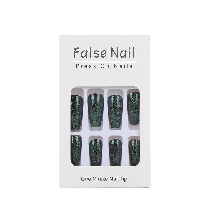 Glamorous Glitter Artificial Nails Bowlift