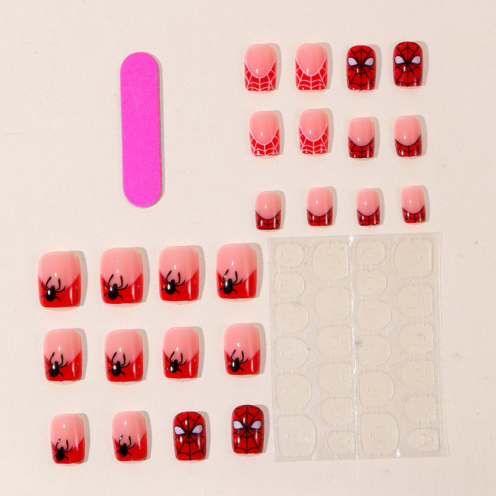 Spider Web Halloween Nail Art Extensions Bowlift