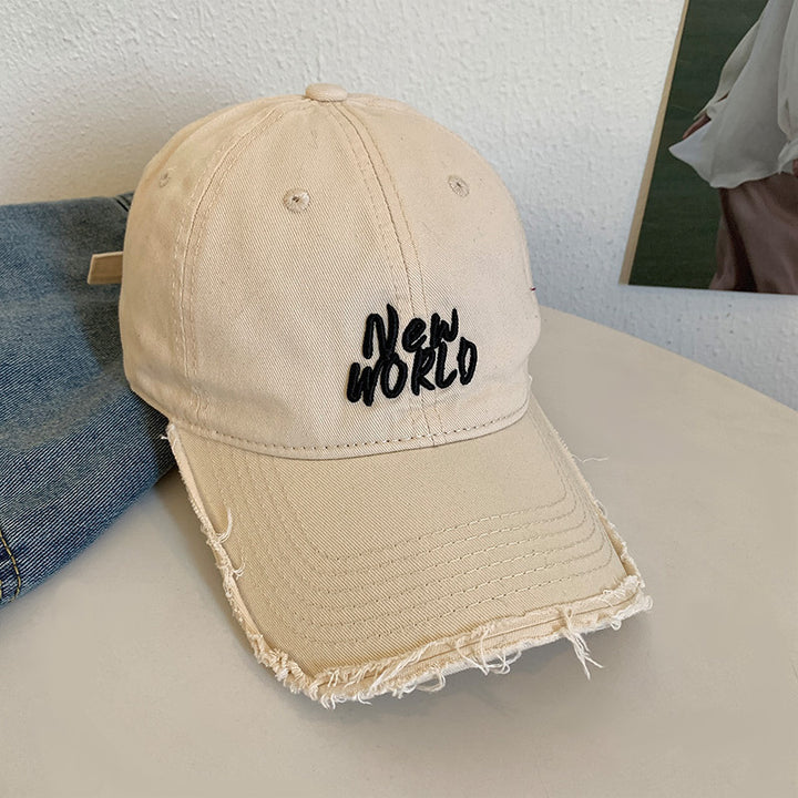 Unisex Distressed Signature Baseball Cap Bowlift