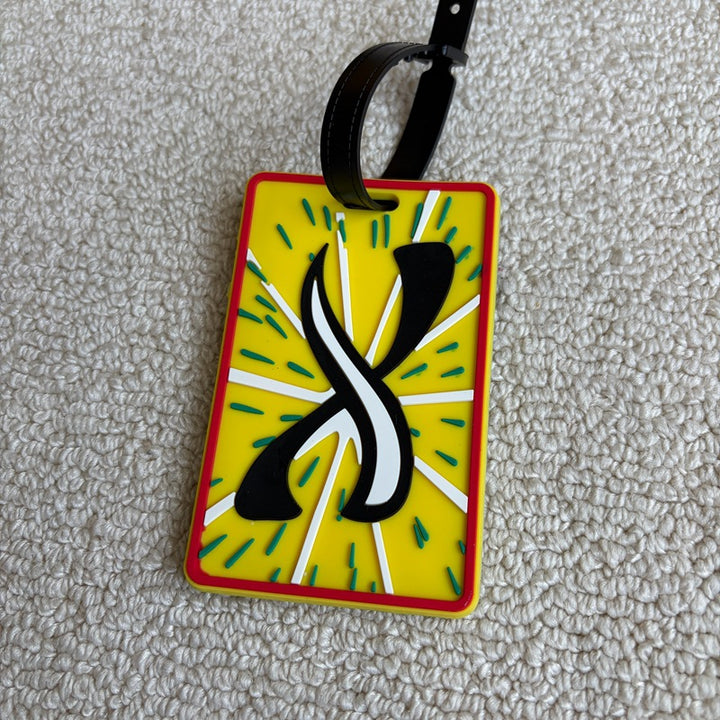 Personalized Striped Luggage Tag Bowlift