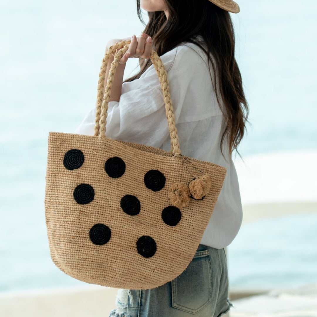 Handcrafted straw shopping bag Bowlift