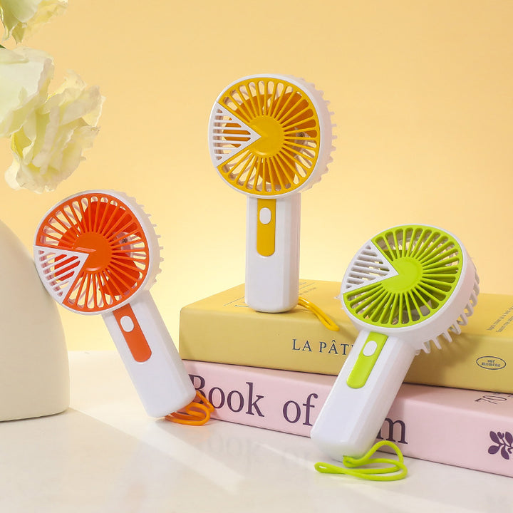 Ladies Portable Handheld Fan with USB Connection and Safety Net Bowlift