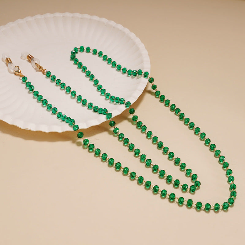 Elegant Beaded Eyewear Chain Bowlift