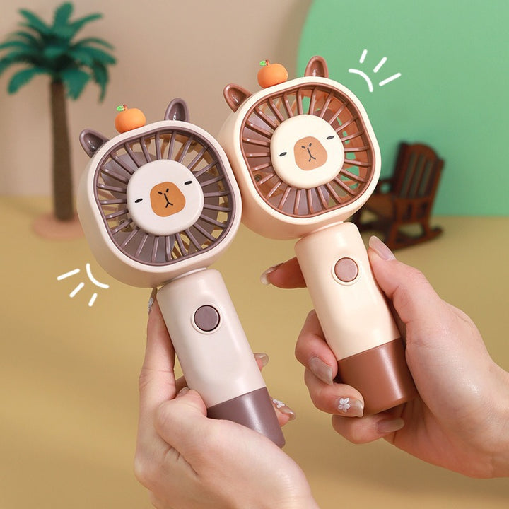 Unisex Portable Mini Hand Fan with Cute Animal Design Bowlift