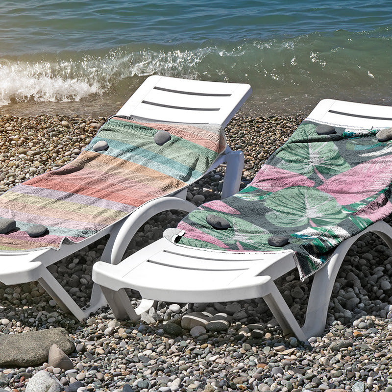 Beach towel made of skin-friendly microfiber with a creative pattern mix Bowlift
