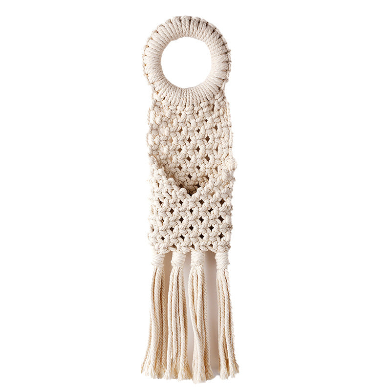 Macramé Wall Pocket Organizer Bowlift