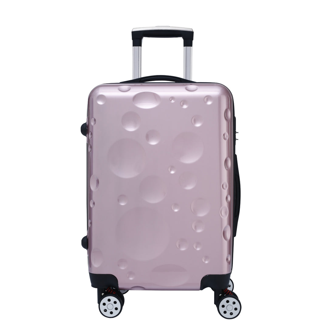 Unisex Modern Bubble-Pattern Hard Shell Spinner Suitcase Bowlift