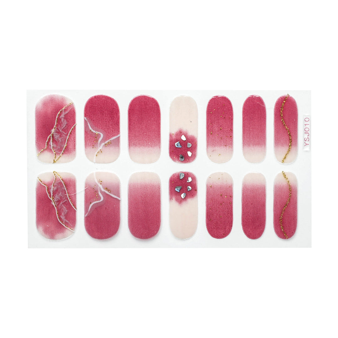 Artistic nail decoration with glitter details Bowlift