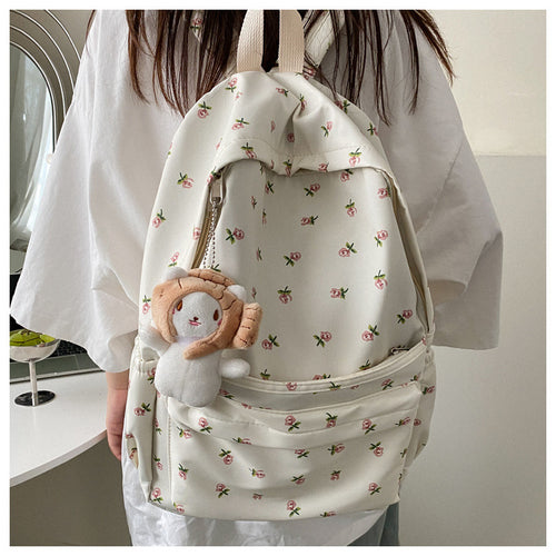 Cute Floral Print Backpack