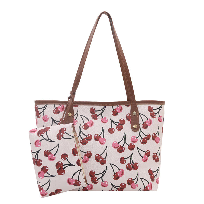 WoWhimsical Cherry Print Tote Bag Bowlift