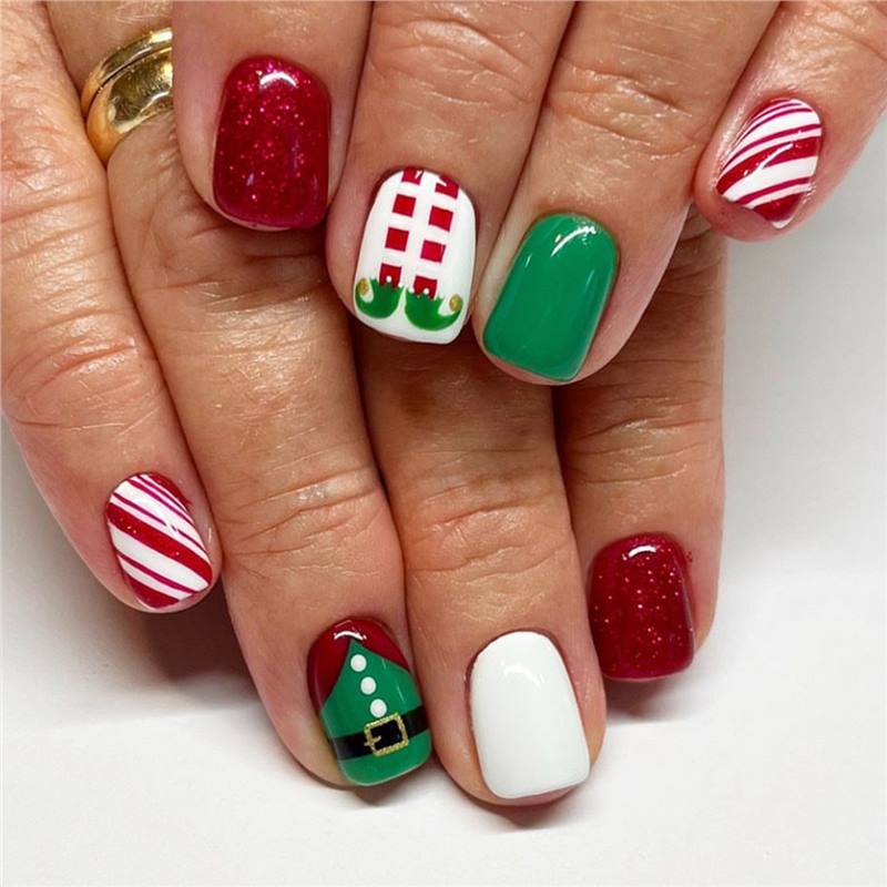 Festive Holiday Nail Art Bowlift