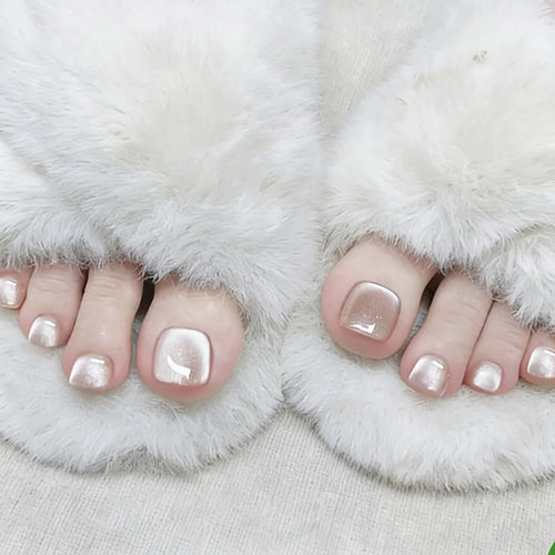 Premium Pedicure Press-On Toe Nails Bowlift