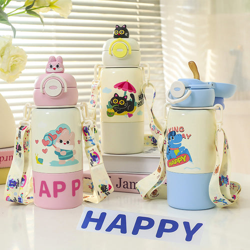 Ladies Insulated Water Bottle with Animal-Friendly Design Bowlift