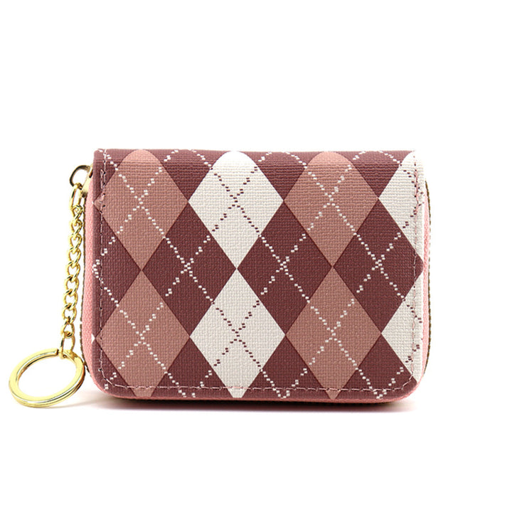 Elegant Argyle Pattern Coin Purse