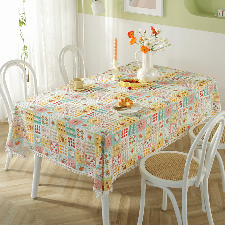 Floral Patterned Table Cover