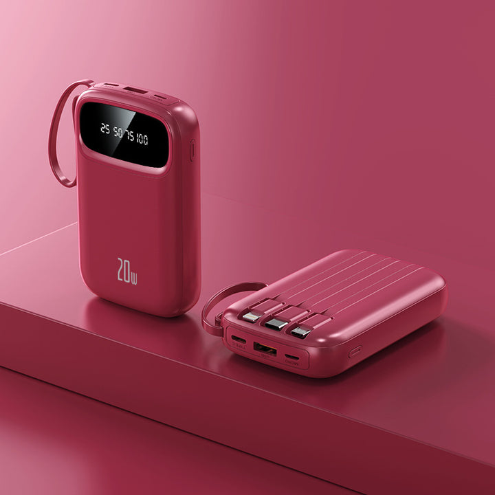 High-performance power bank with integrated charging adapter Bowlift