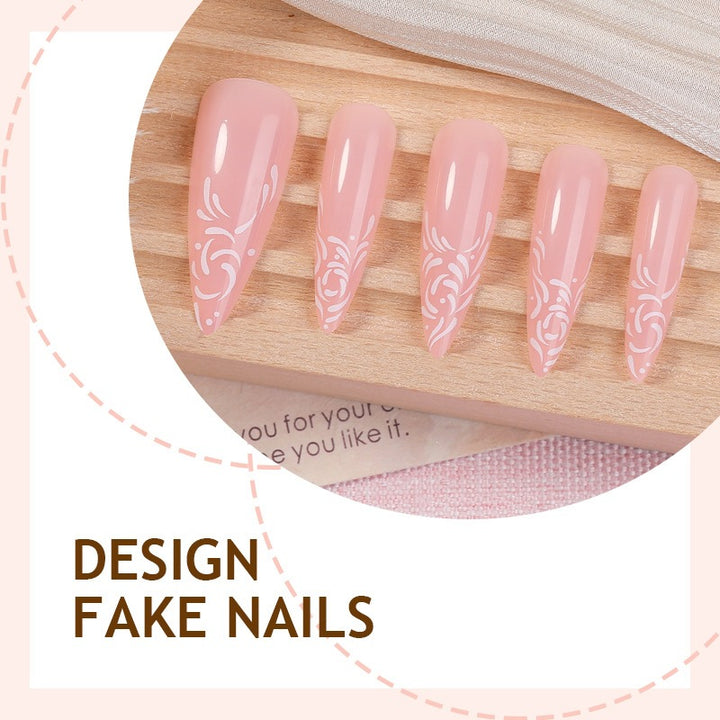 Nail art set with elegant designer patterns Bowlift
