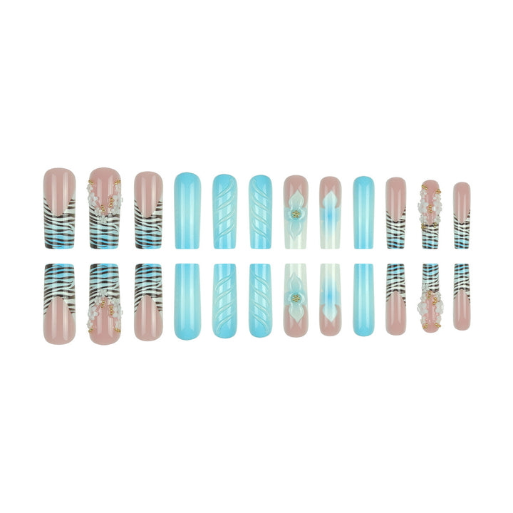 Decorative Floral 3D Nail Extensions Bowlift