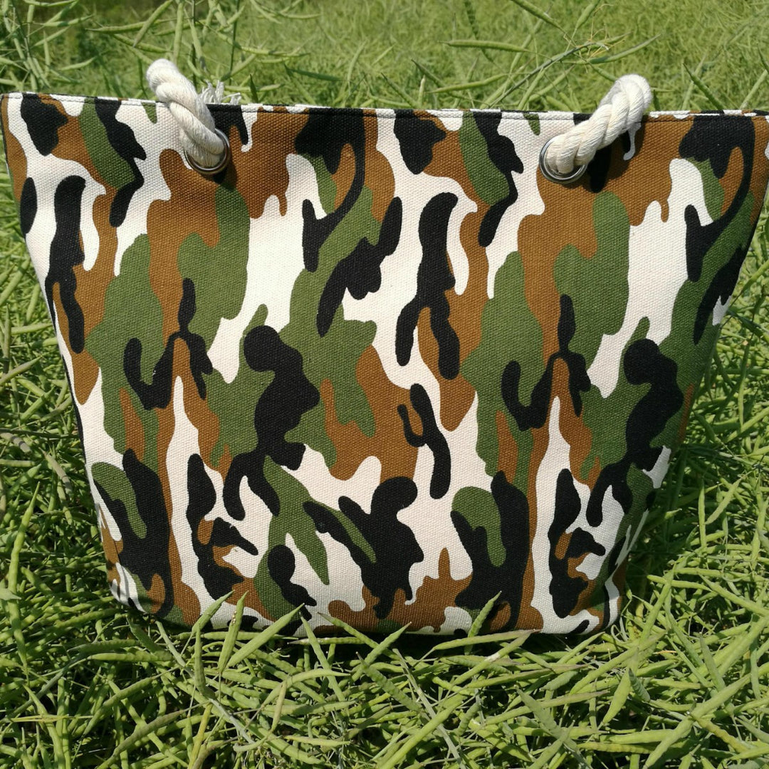 Camouflage Bags Made Of Sturdy Cotton Fabric Bowlift