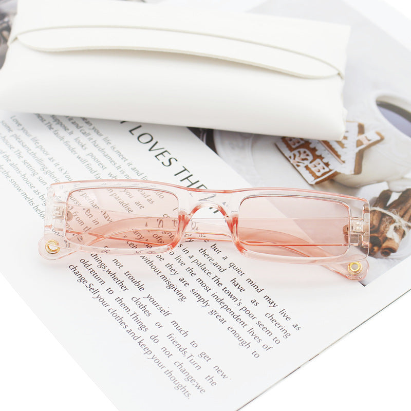 Women's fashion rectangular sunglasses with textured frame Bowlift