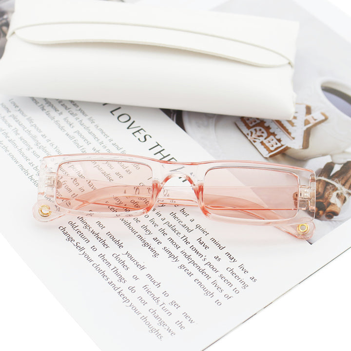 Women's fashion rectangular sunglasses with textured frame Bowlift