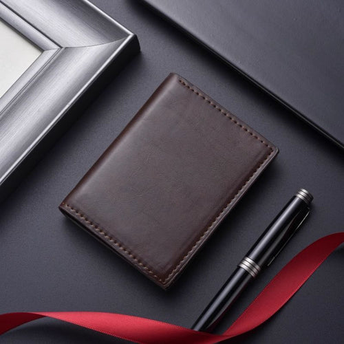 Premium Leather Business Card Holder Bowlift