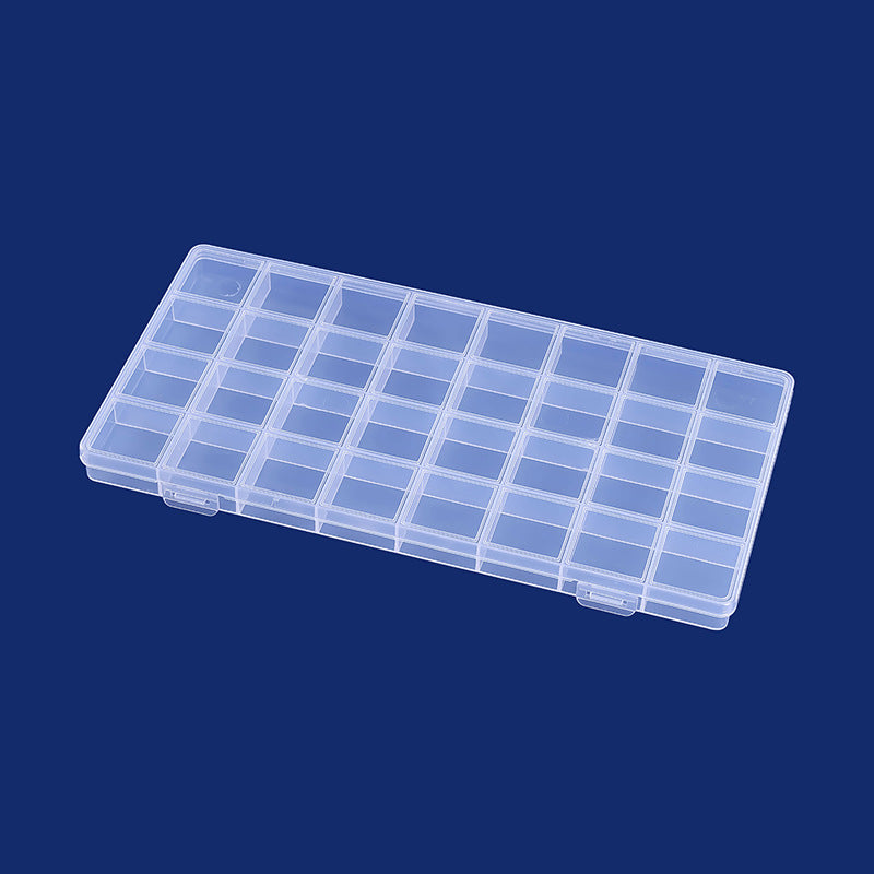 Multi-Divisional Transparent Craft Storage Box Bowlift