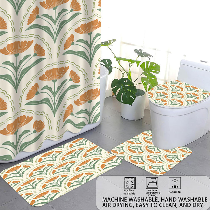Bohemian-Themed Four-Piece Digital Bathroom Set Bowlift