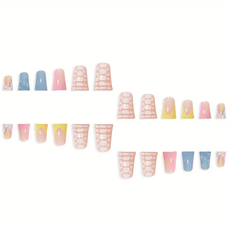 Abstract Nail Art Extensions Bowlift