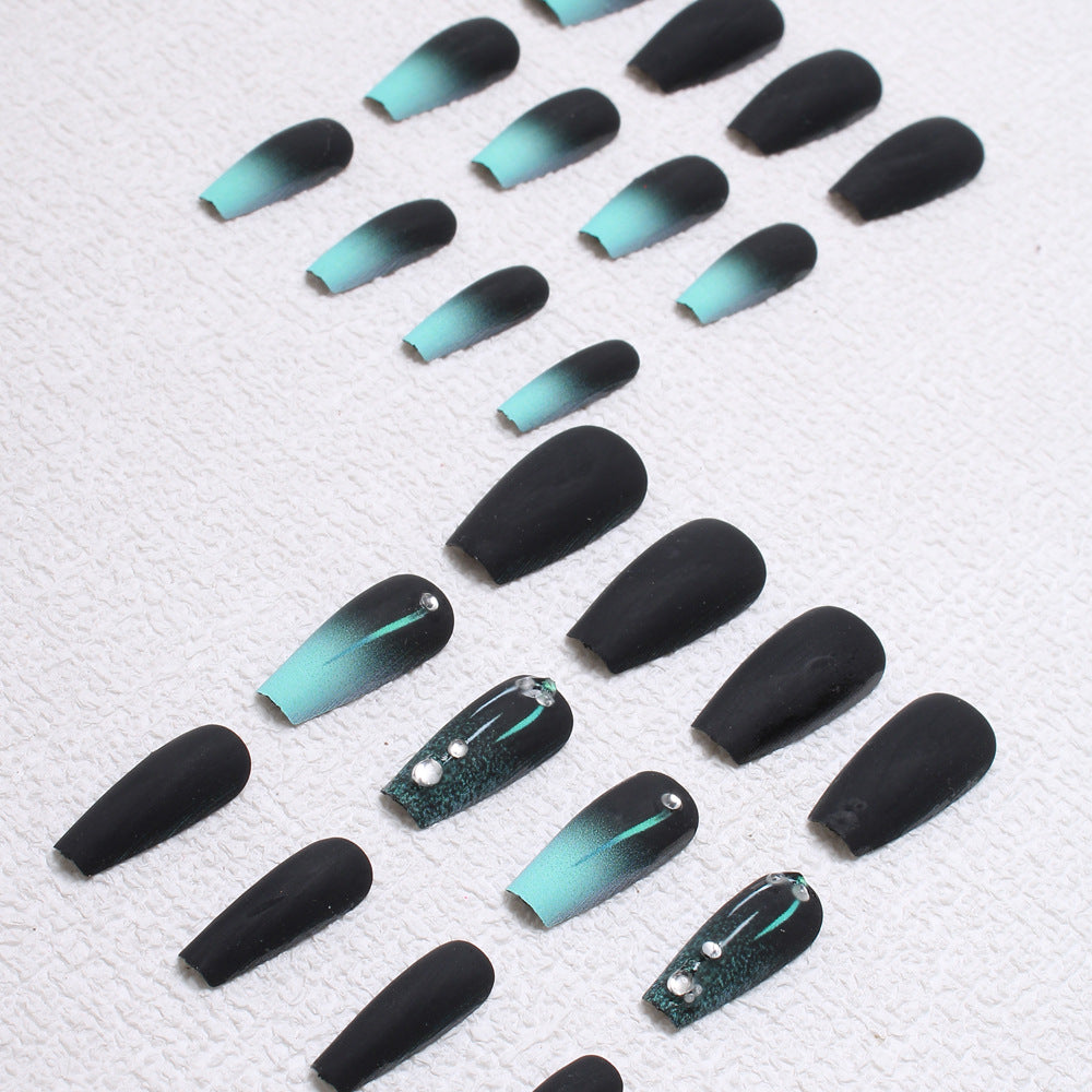 Matte Ombre Press-On Nail Design Bowlift