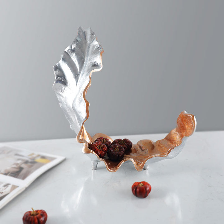 Decorative Leaf-Shaped Sculpture