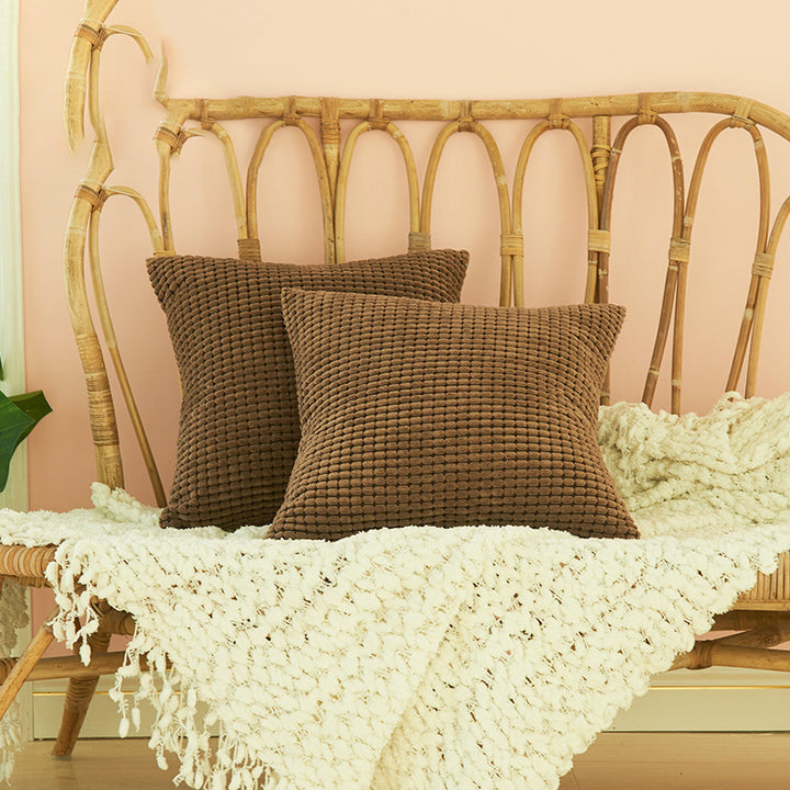 Textured Square Decorative Pillow
