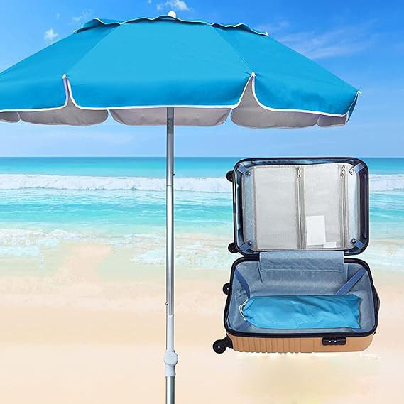 Ladies Beach Umbrella with Stable Ground Anchoring Bowlift