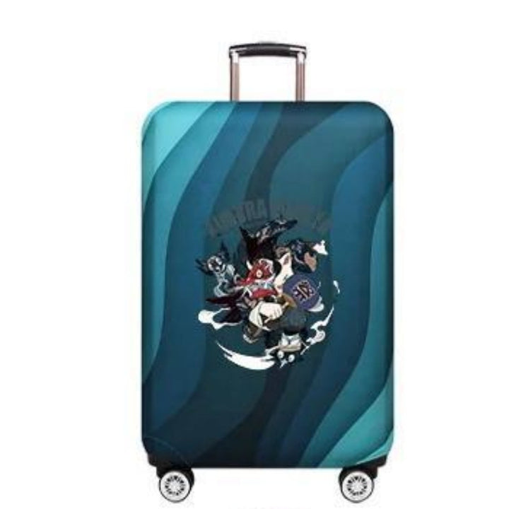 Unisex Hard Shell Luggage with Creative Bear Design Graphic Bowlift