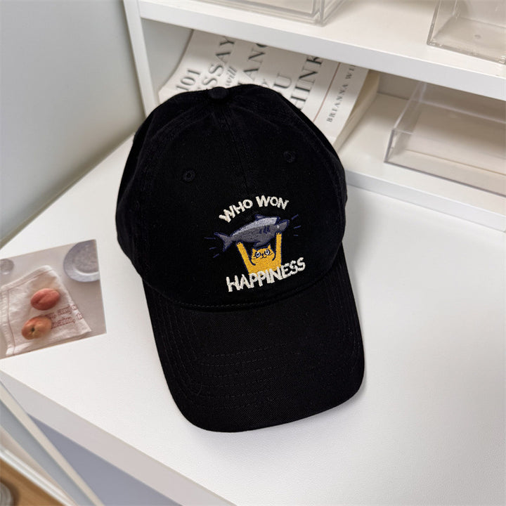 Women's Playful Embroidered Adjustable Baseball Cap Bowlift