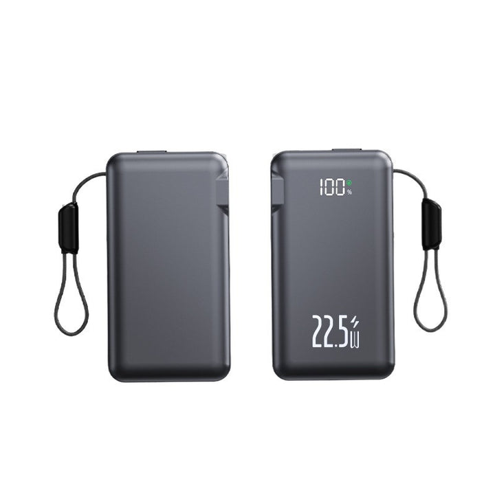 Portable power bank with integrated LCD display and fast charging function Bowlift
